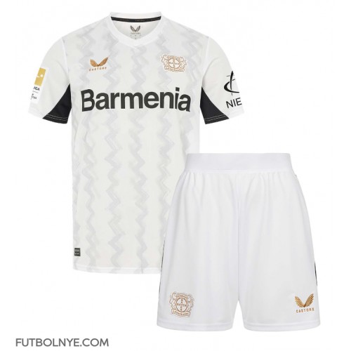 Camiseta Bayer Leverkusen Visitante Equipación para niños 2024-25 manga corta (+ pantalones cortos)